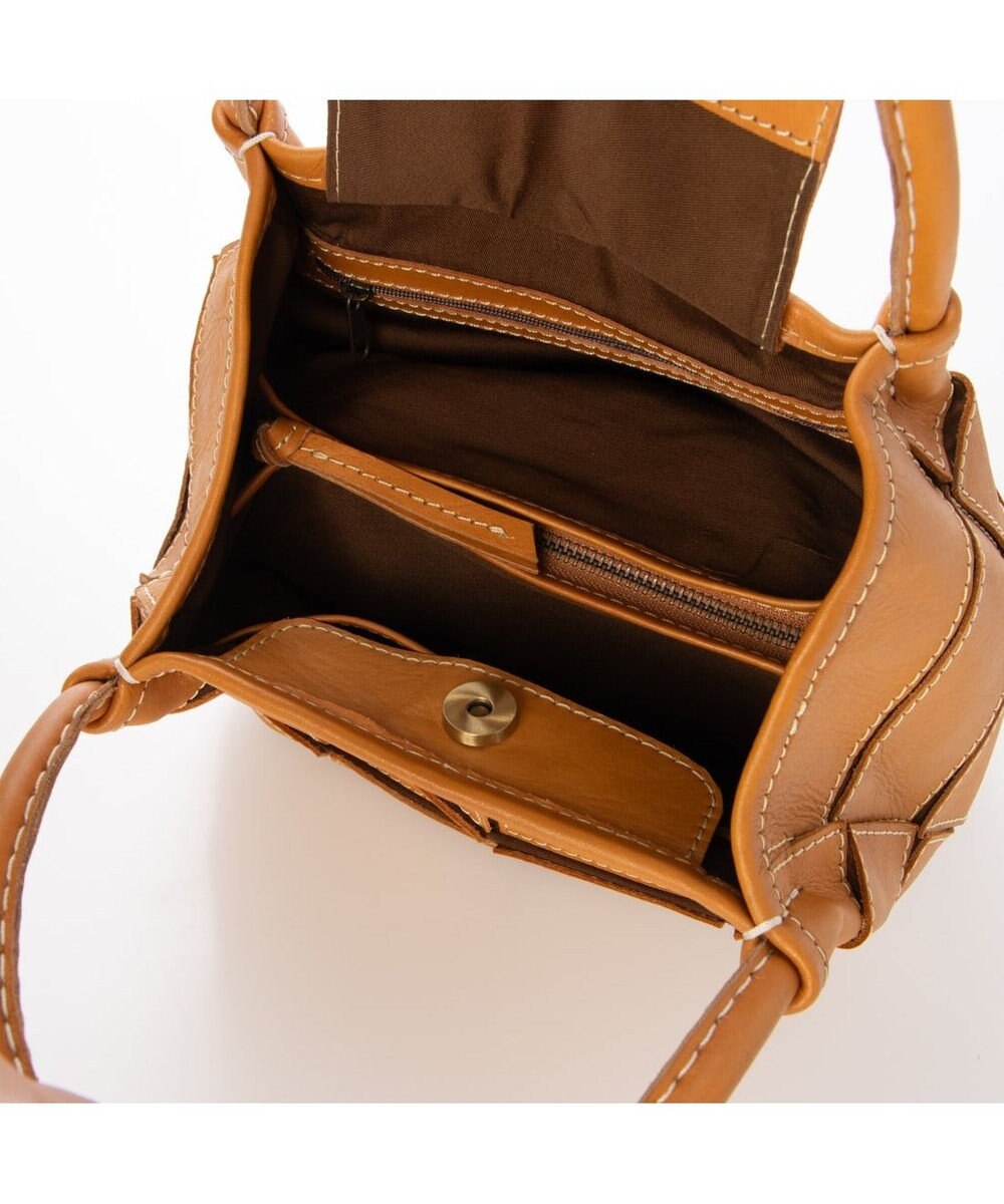 UNBILLION ピークスピーク PEAKSPEAK / 牛革パッチワーク・フラップトートS 