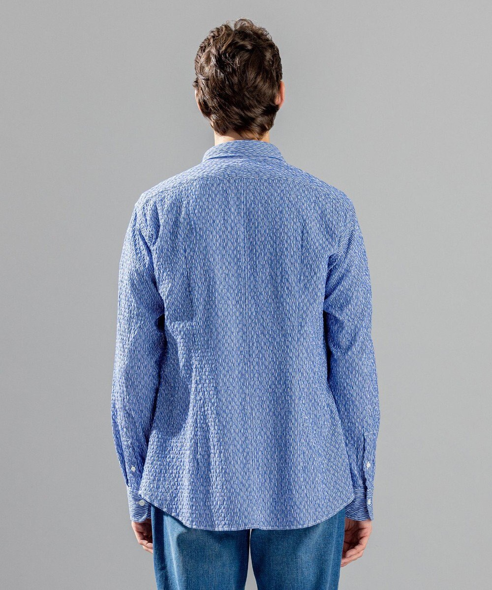 JOSEPH HOMME トライジャガード ストライプ ストレッチ レギュラーカラーシャツ 