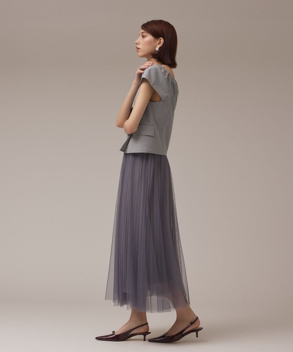 GRACE CONTINENTAL チュールリバーシブルスカート 