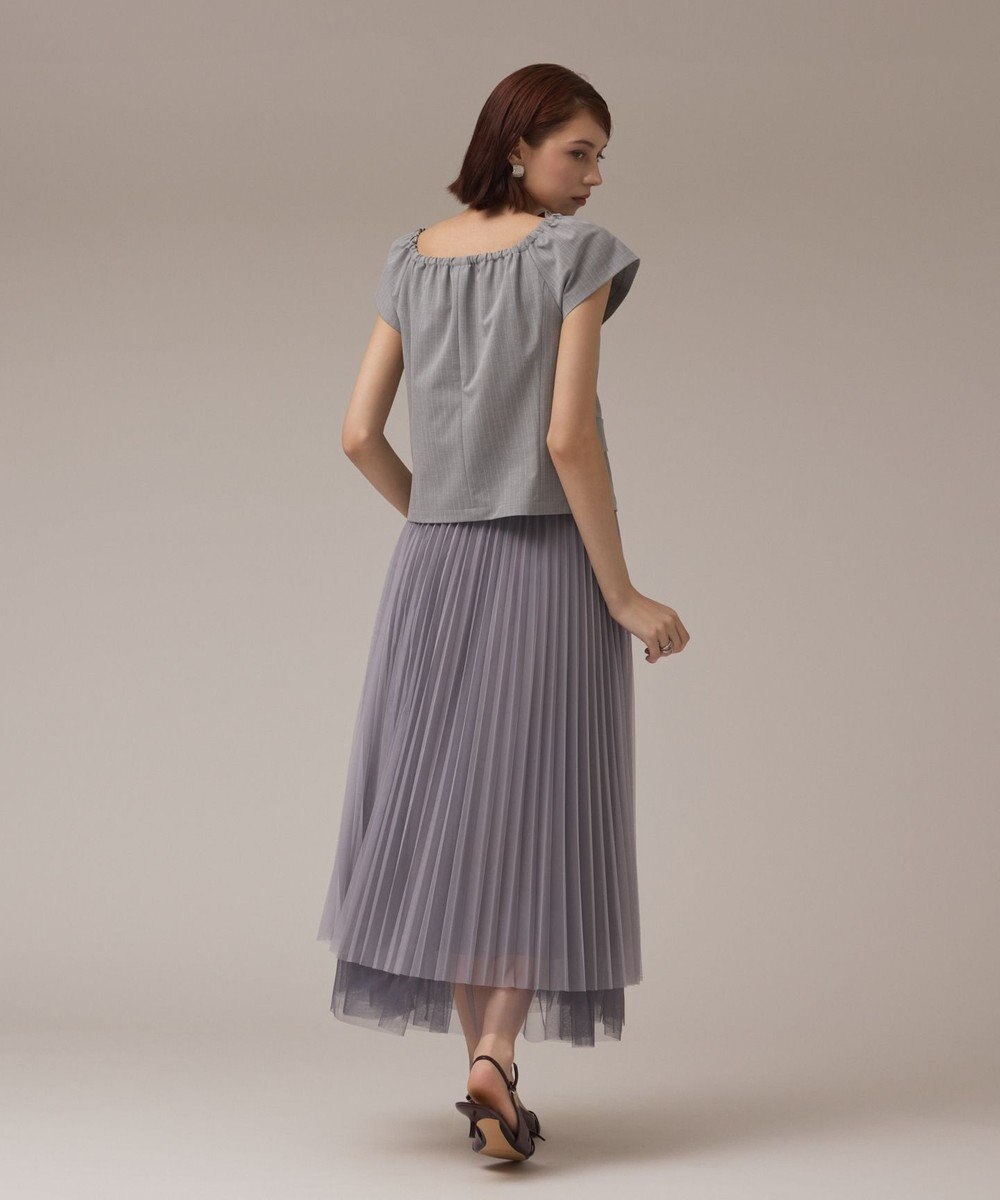 GRACE CONTINENTAL チュールリバーシブルスカート 