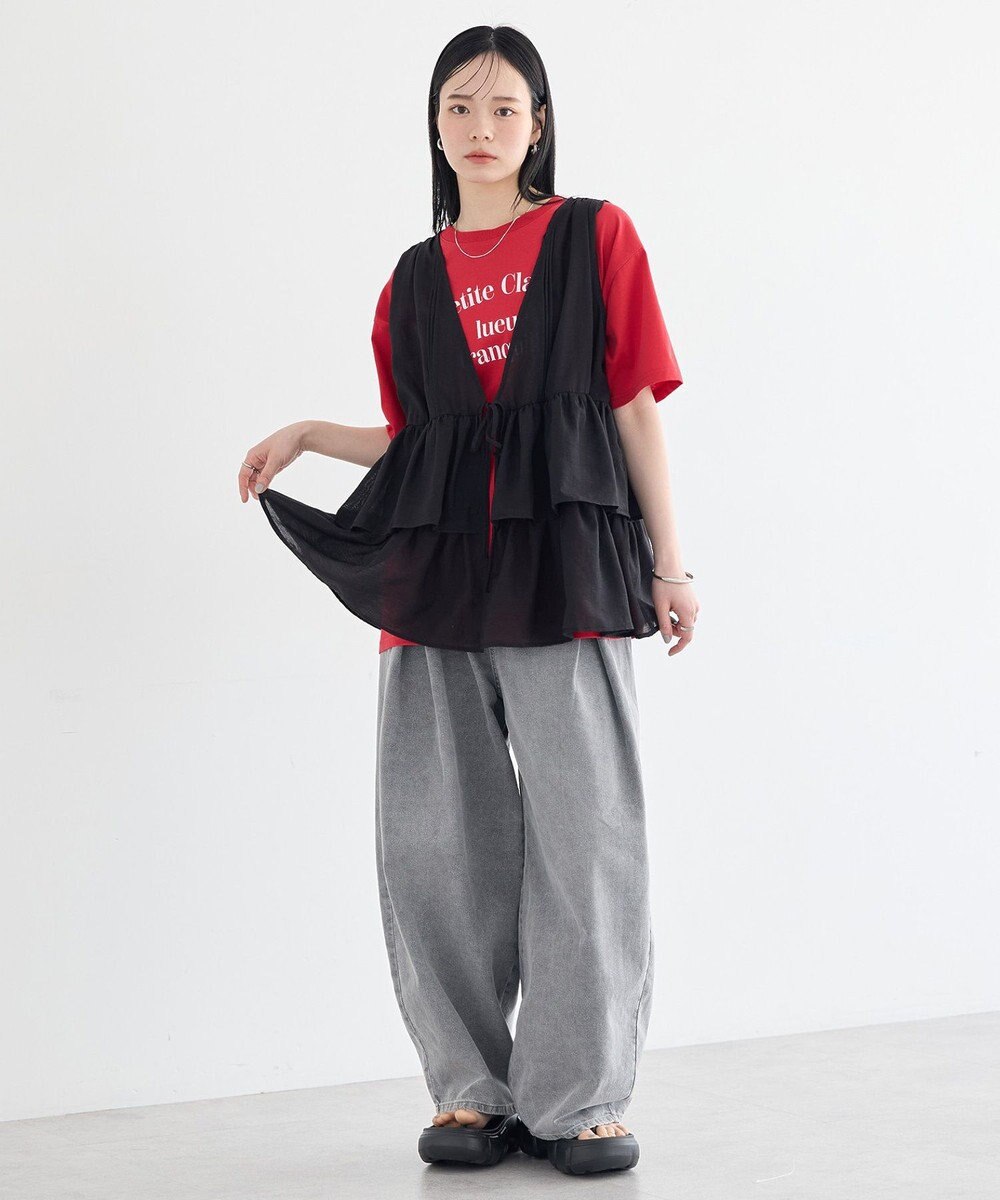 earth music&ecology タックバルーンデニム 