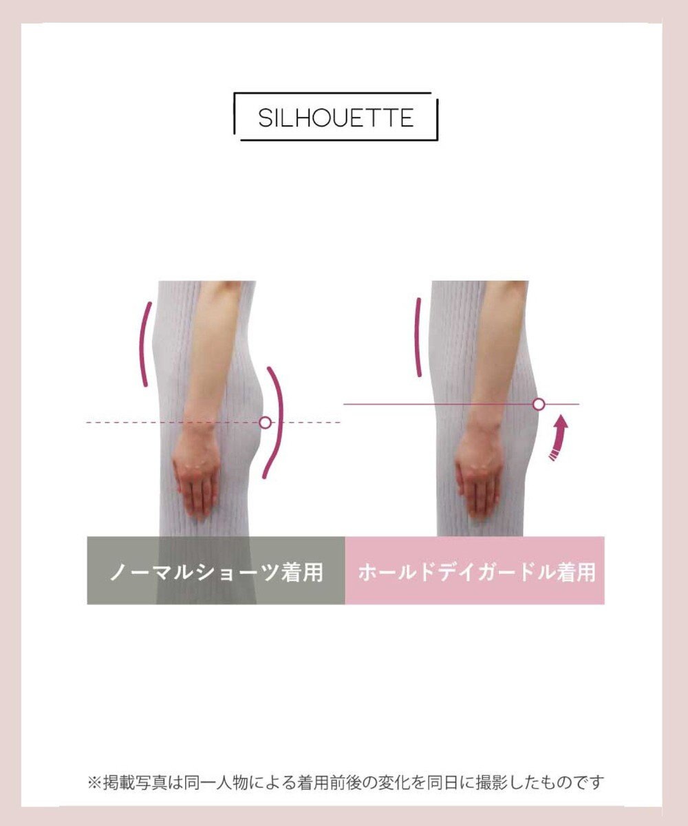 AMPHI ガードル ヒップアップ ヒップまるみをキープ 【Hold Day Girdle ホールドデイガードル】 ロング丈 GYJ169 アンフィ／ワコール 