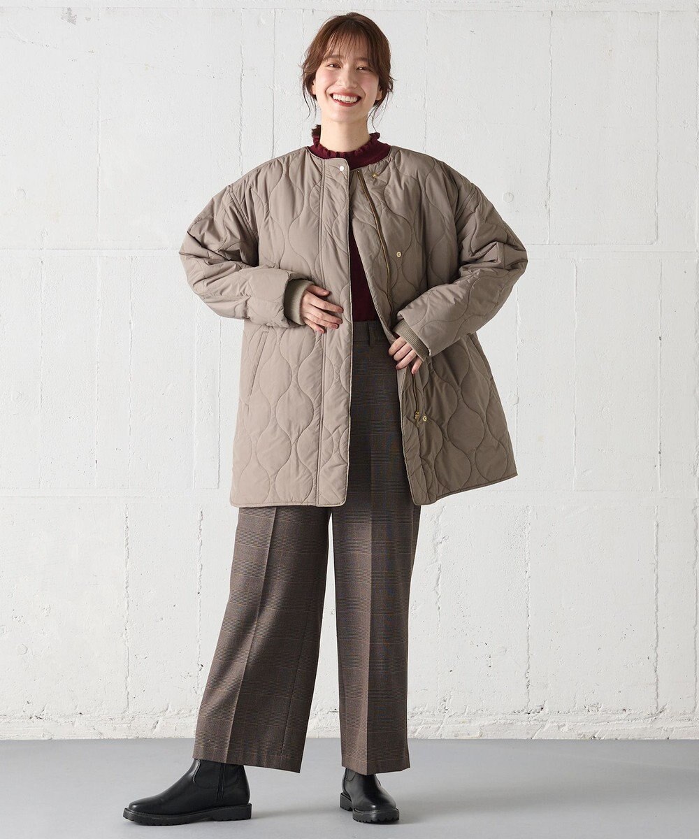 ANY L 【蓄熱保温/撥水/洗濯機可能】撥水ウォームキルトブルゾン 