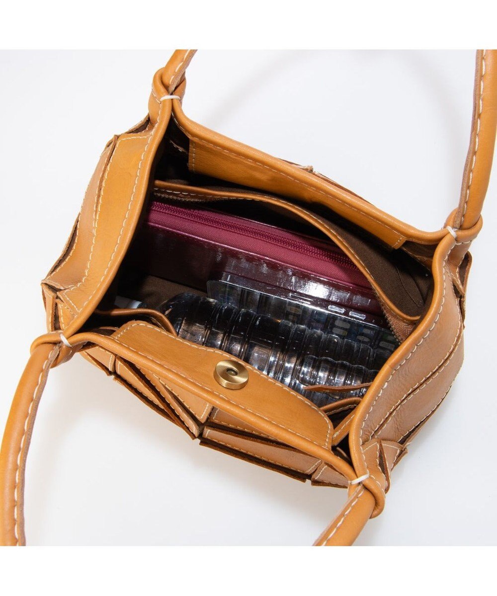 UNBILLION ピークスピーク PEAKSPEAK / 牛革パッチワーク・フラップトートS 