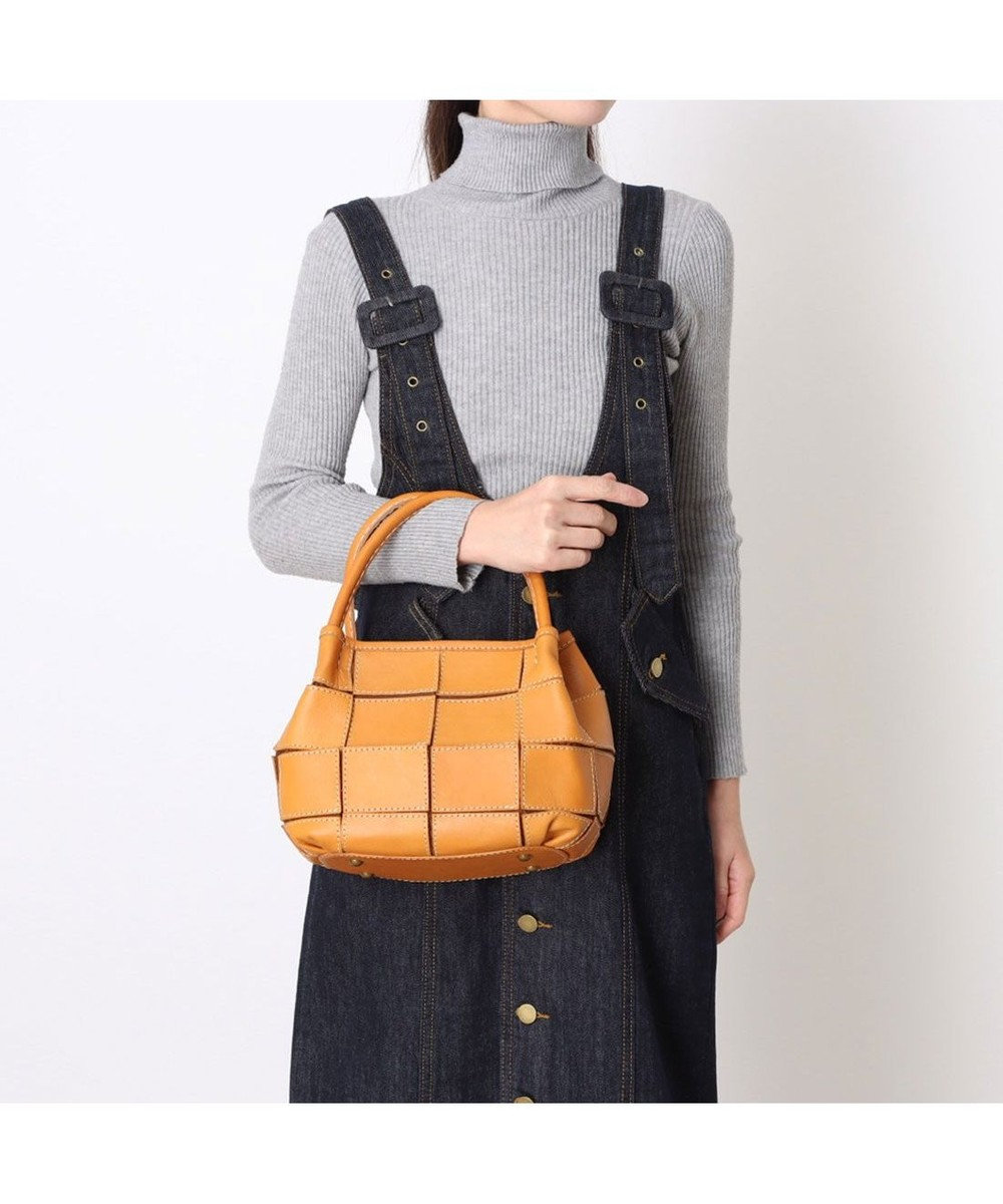 UNBILLION ピークスピーク PEAKSPEAK / 牛革パッチワーク・フラップトートS 