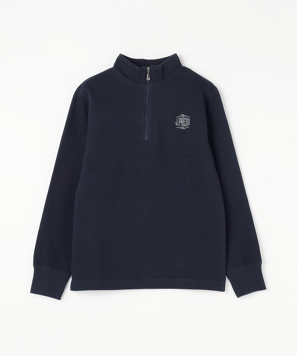 J.PRESS KIDS 【140-170cm】FRONT JIP ハーフジップトレーナー 