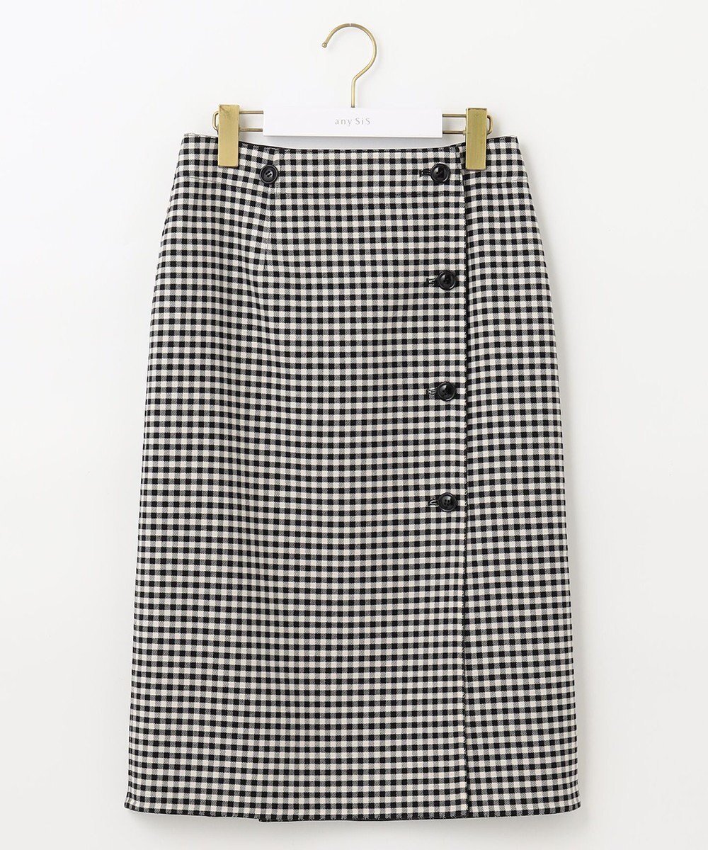 ANY SIS 【美人百花10月号掲載】2WAYリバーシブルラップ スカート 