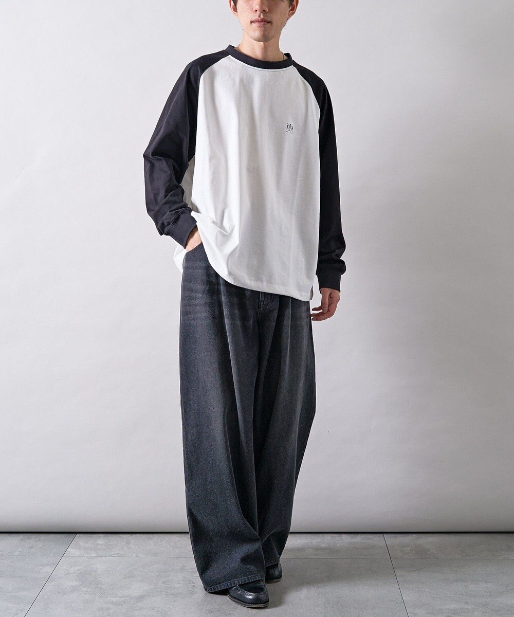 CRAFT STANDARD BOUTIQUE ワンポイント刺繍ラグランロンＴ 