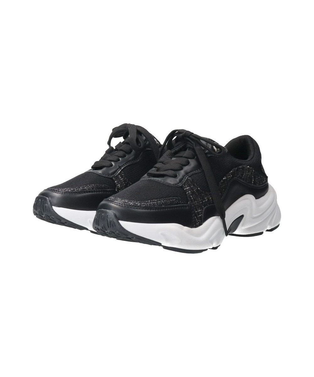 Bridget Birkin 【Bridget Birkin】ラメツイードコンビスニーカー 