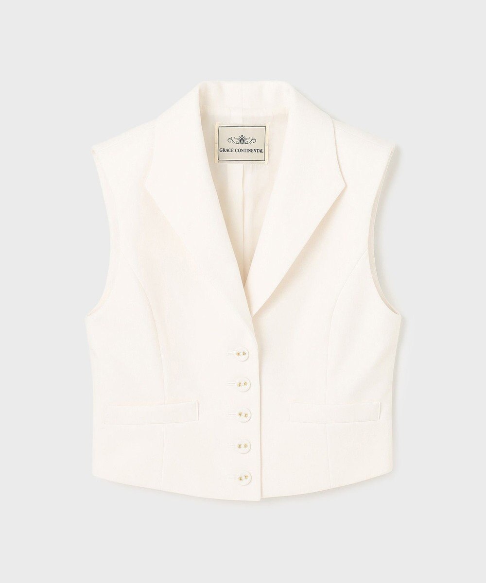 GRACE CONTINENTAL トリアセジャージジレ 