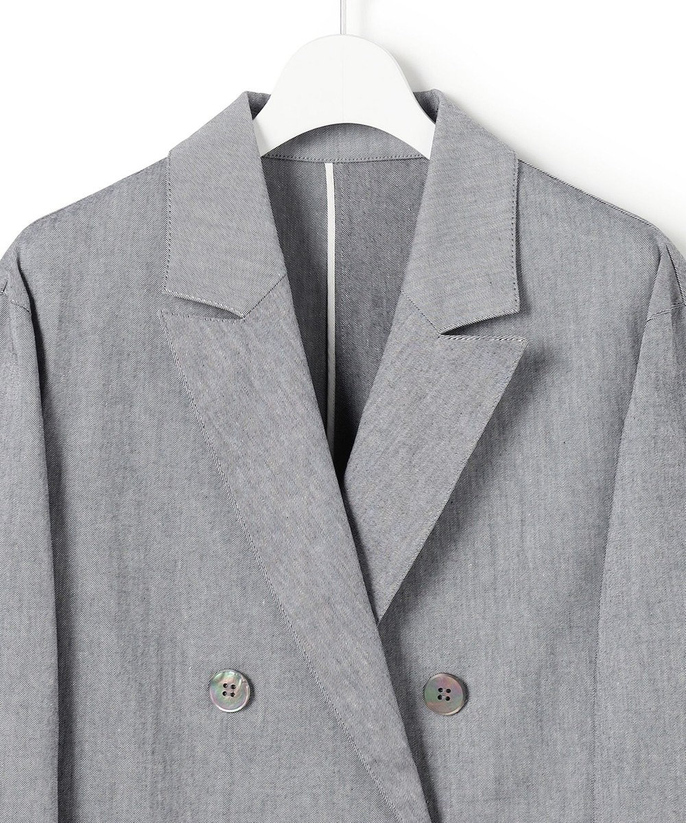 23区 L 【先行予約】スラブツイルストレッチ オーバーサイズ ダブルジャケット 