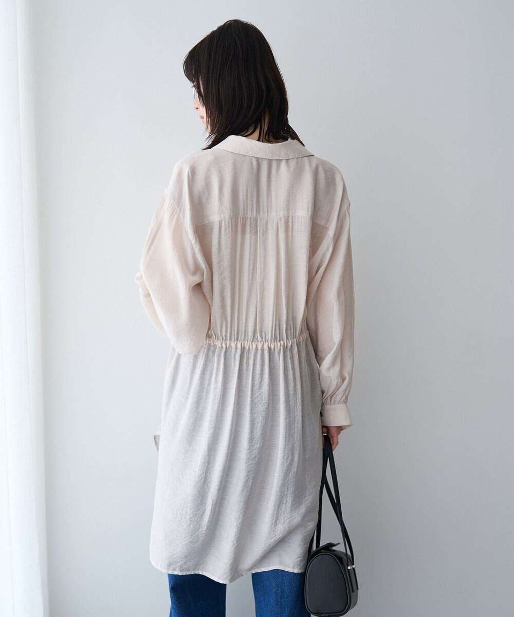 YECCA VECCA シアー2way袖バルーンチュニック 