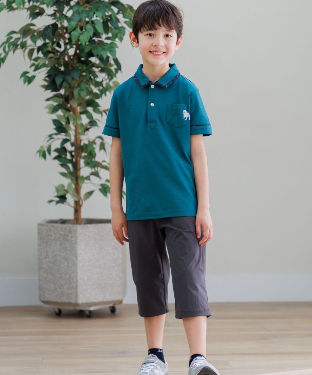 J.PRESS KIDS 【140-170cm】カノコ バックブル 半袖ポロシャツ 