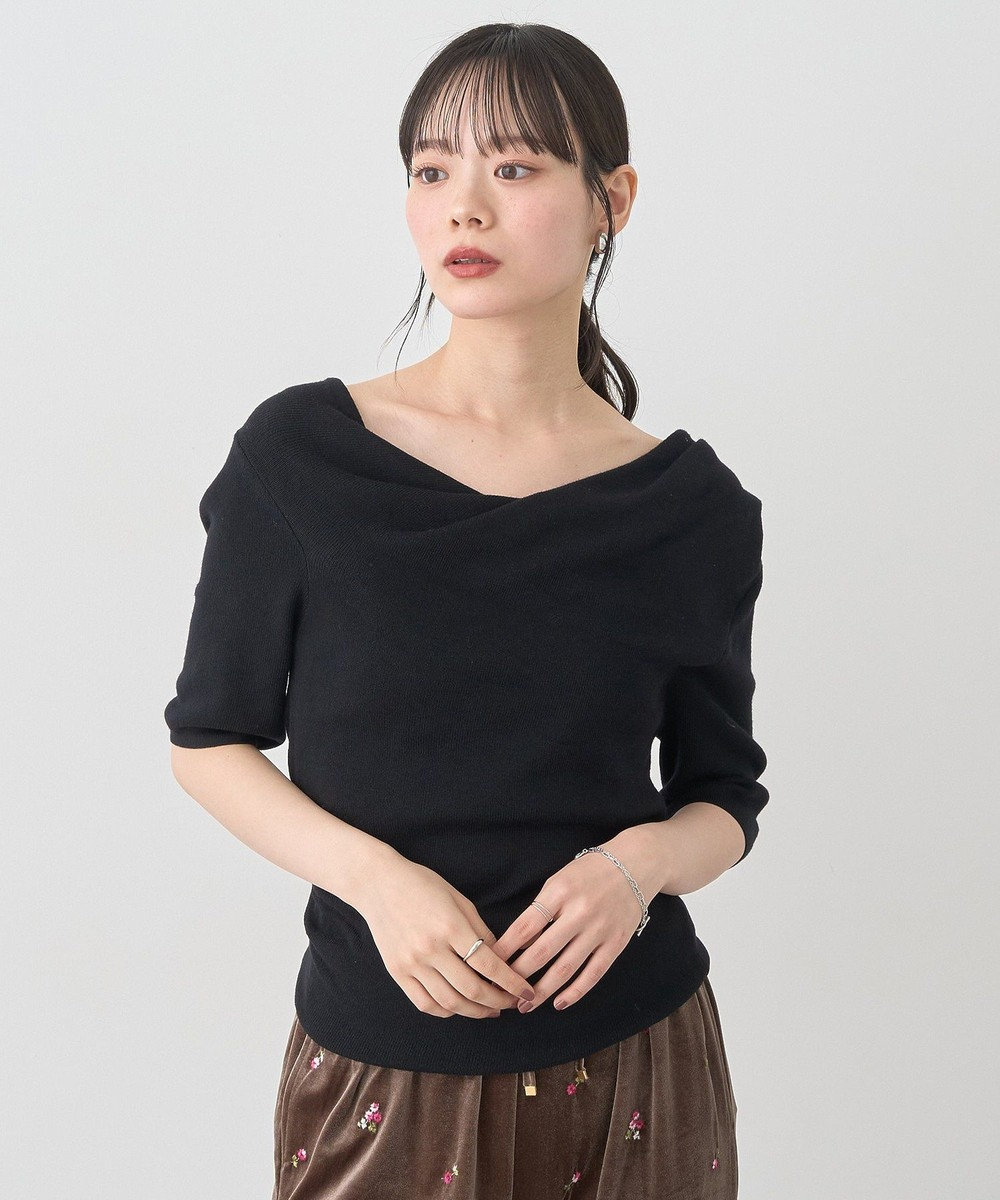 earth music&ecology ドレープニットプルオーバー 