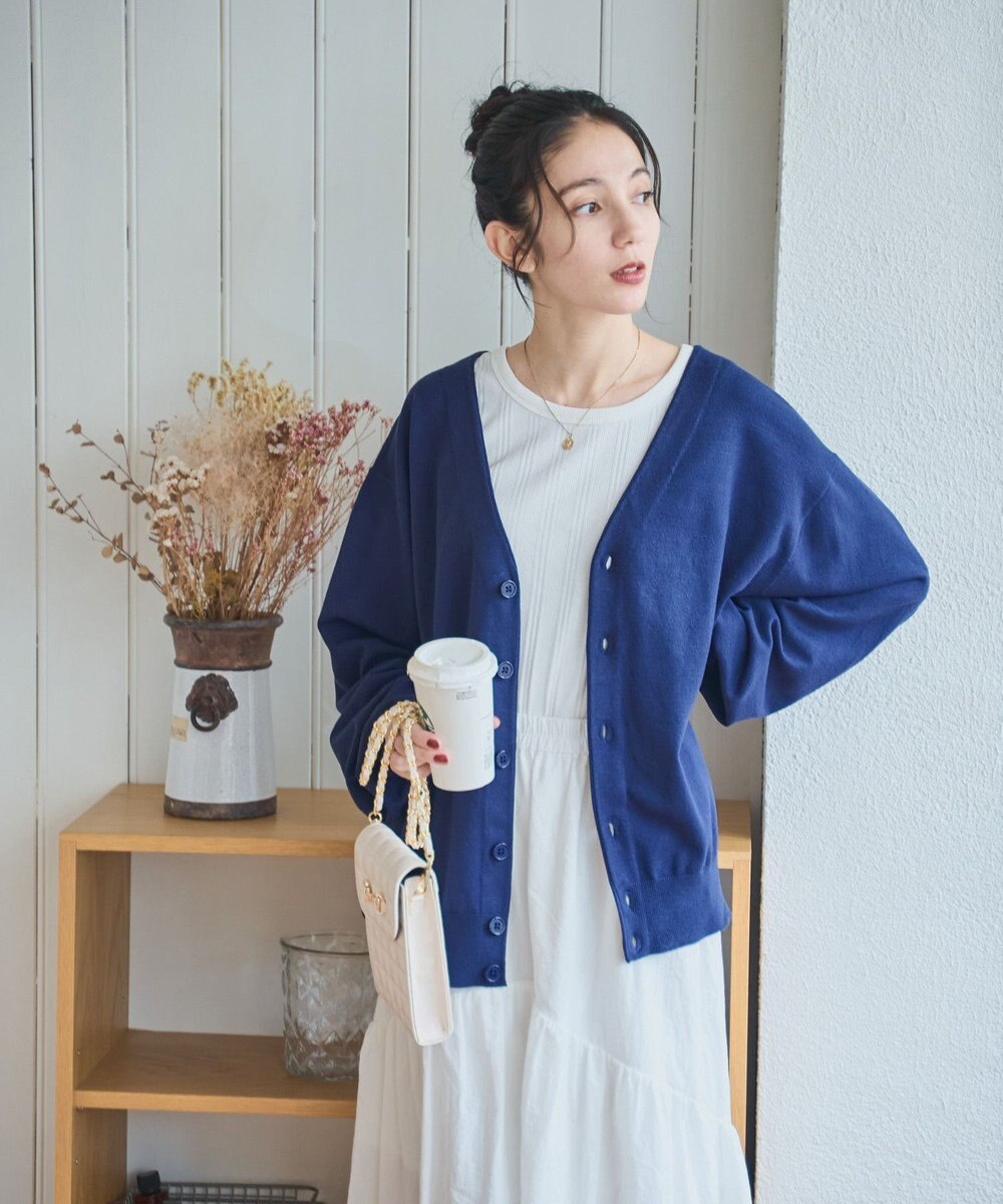 WEGO 【ユニセックス着用ITEM/MLサイズ展開】ドロップショルダーカーディガン 