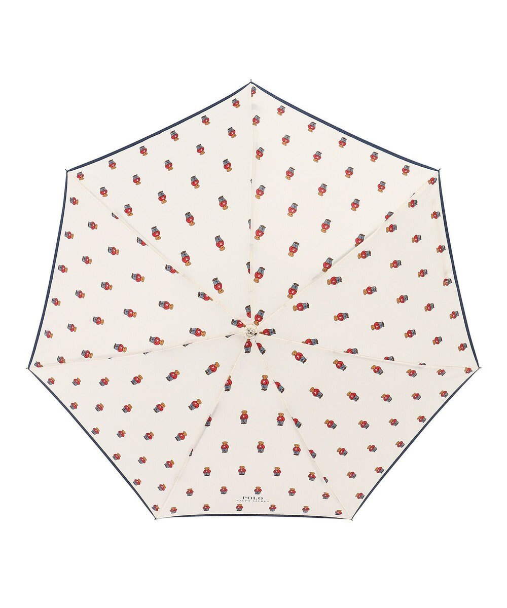 MOONBAT POLO RALPH LAUREN 折りたたみ傘 FLAG BEAR ツイル 