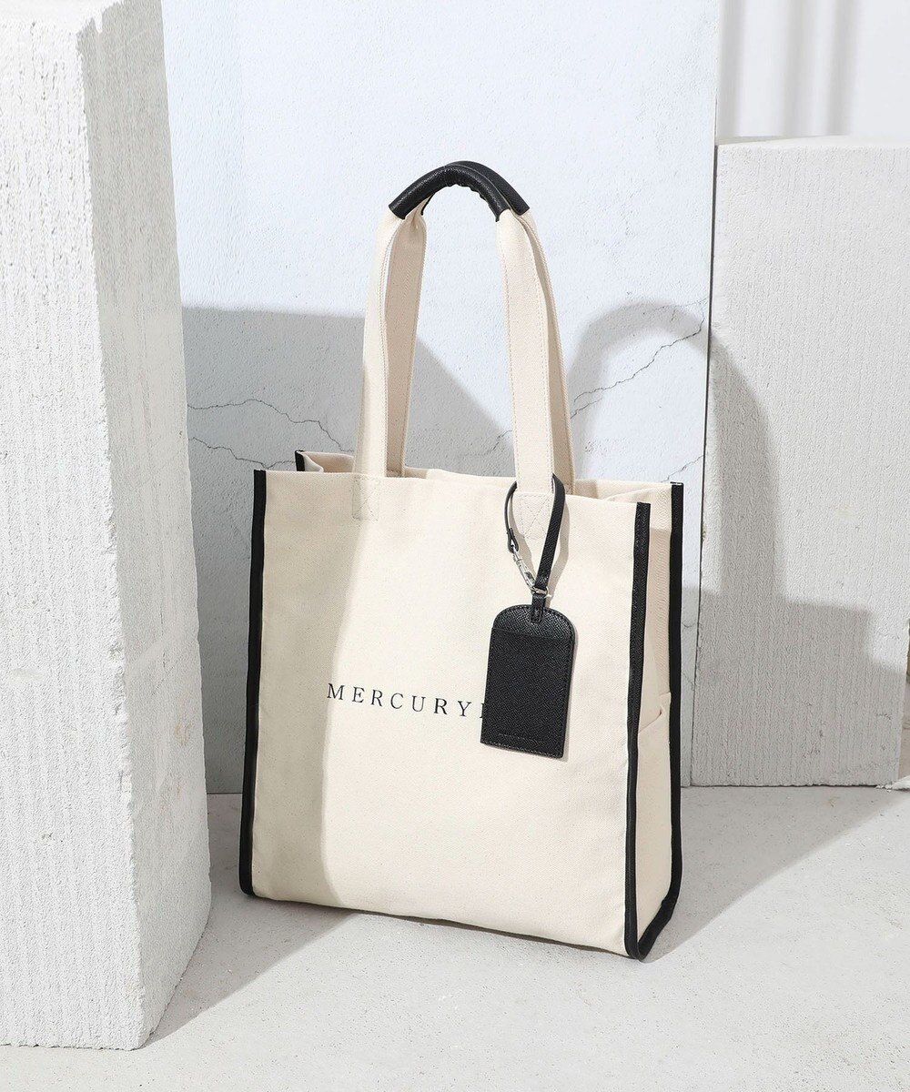 style code 【MERCURYDUO/マーキュリーデュオ】カードケース付　キャンバストートバッグ 推し活バッグ 