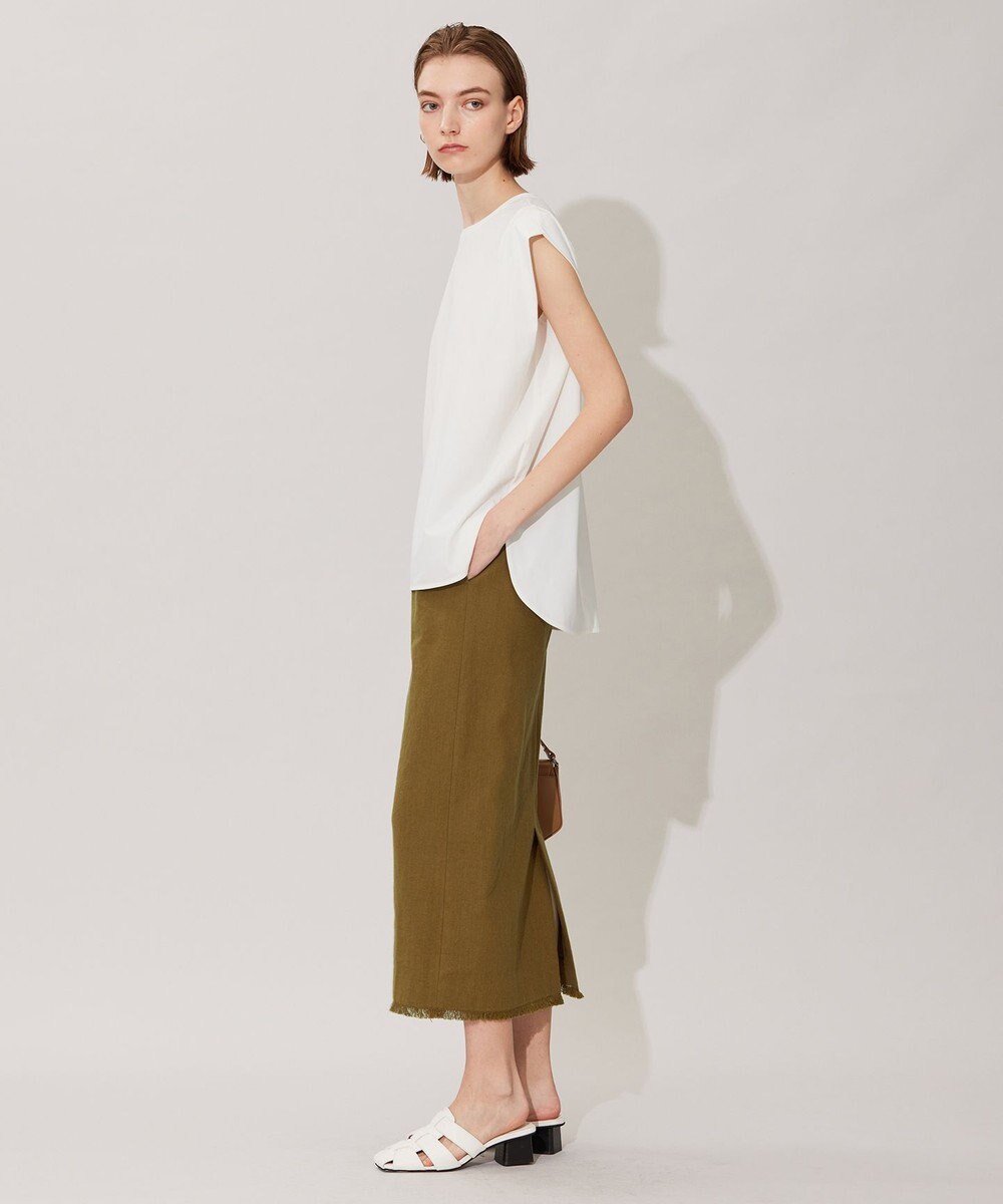 ICB コットンリネンキャンバス スカート 