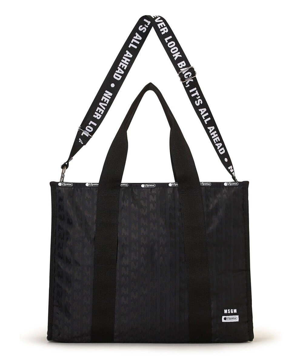 LeSportsac MSGM LG BOAT TOTE/ボートトートブラックジャカード 