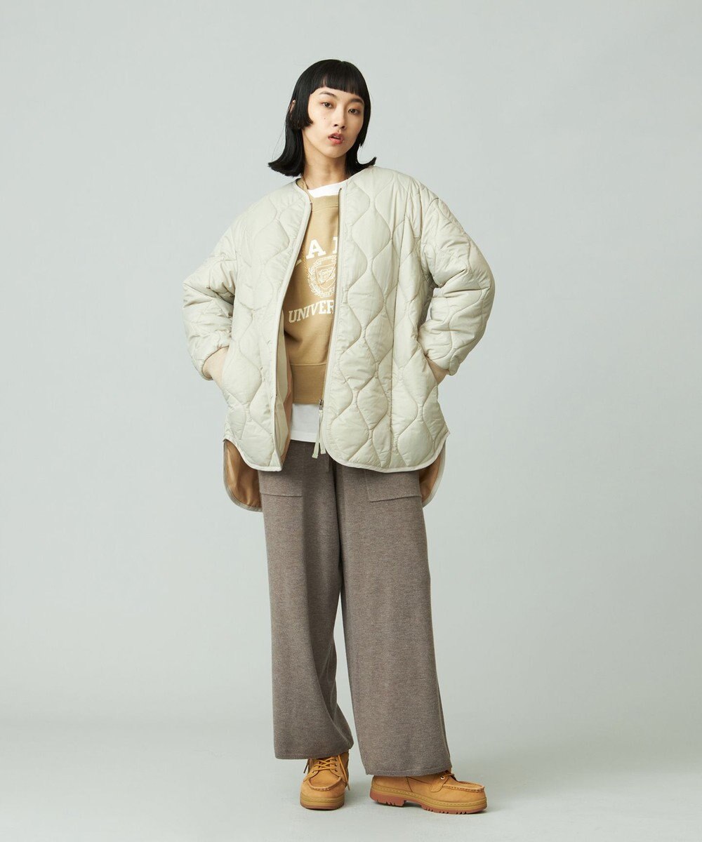 J.PRESS YORK STREET 【WOMEN】ショートキルトブルゾン 