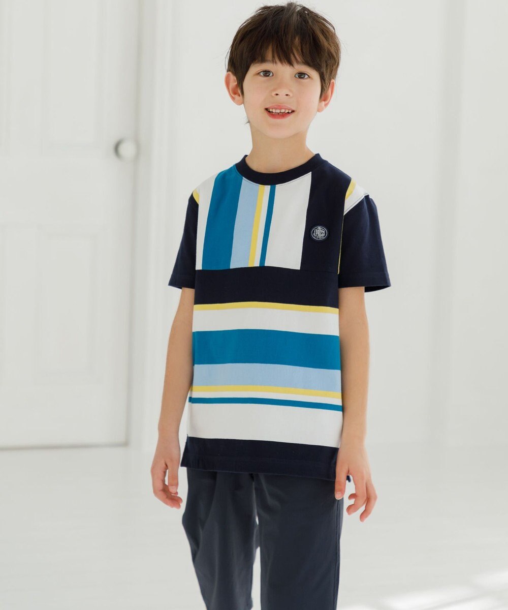 J.PRESS KIDS 【100-130cm】50/2 マルチボーダー Tシャツ 