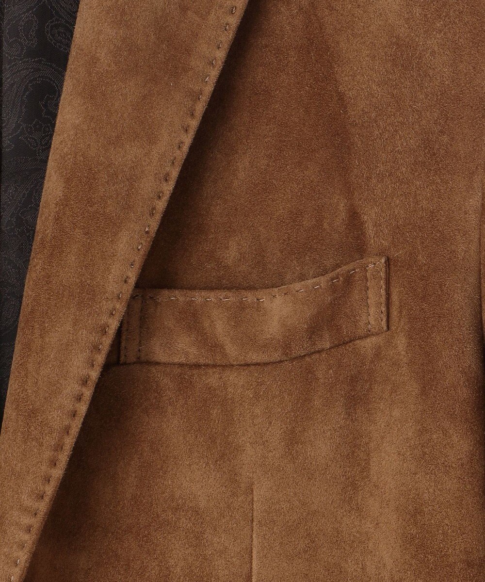 JOSEPH ABBOUD 【やぎ革ゴートスウェード/軽量/ソフト/ストレッチ】ゴートスウェード ジャケット 