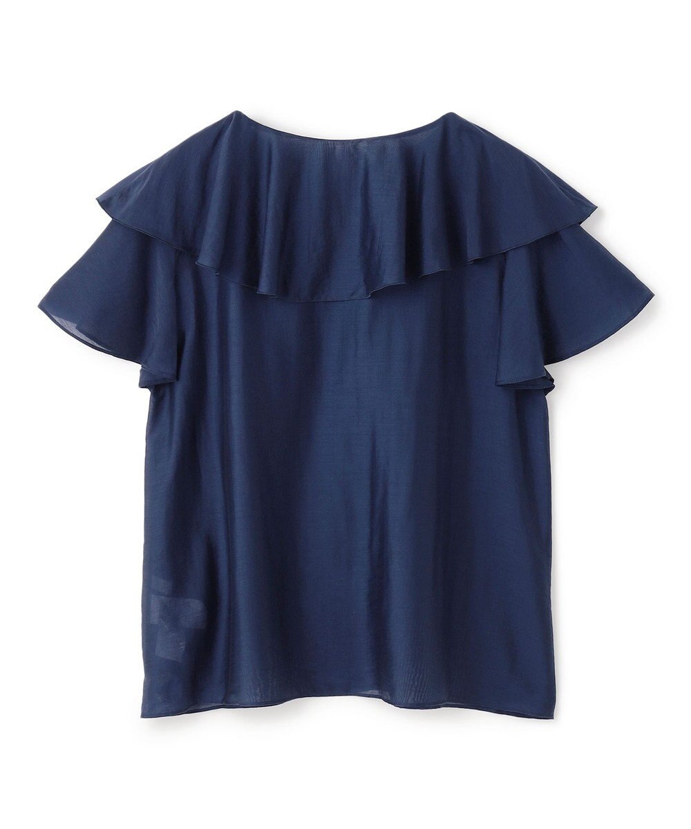 UNFILO ライトシアー ラッフルブラウス 