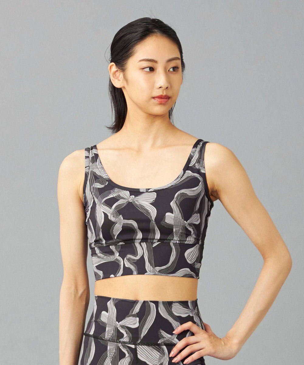 Chacott Chacott BALANCE リボンプリントブラトップ 