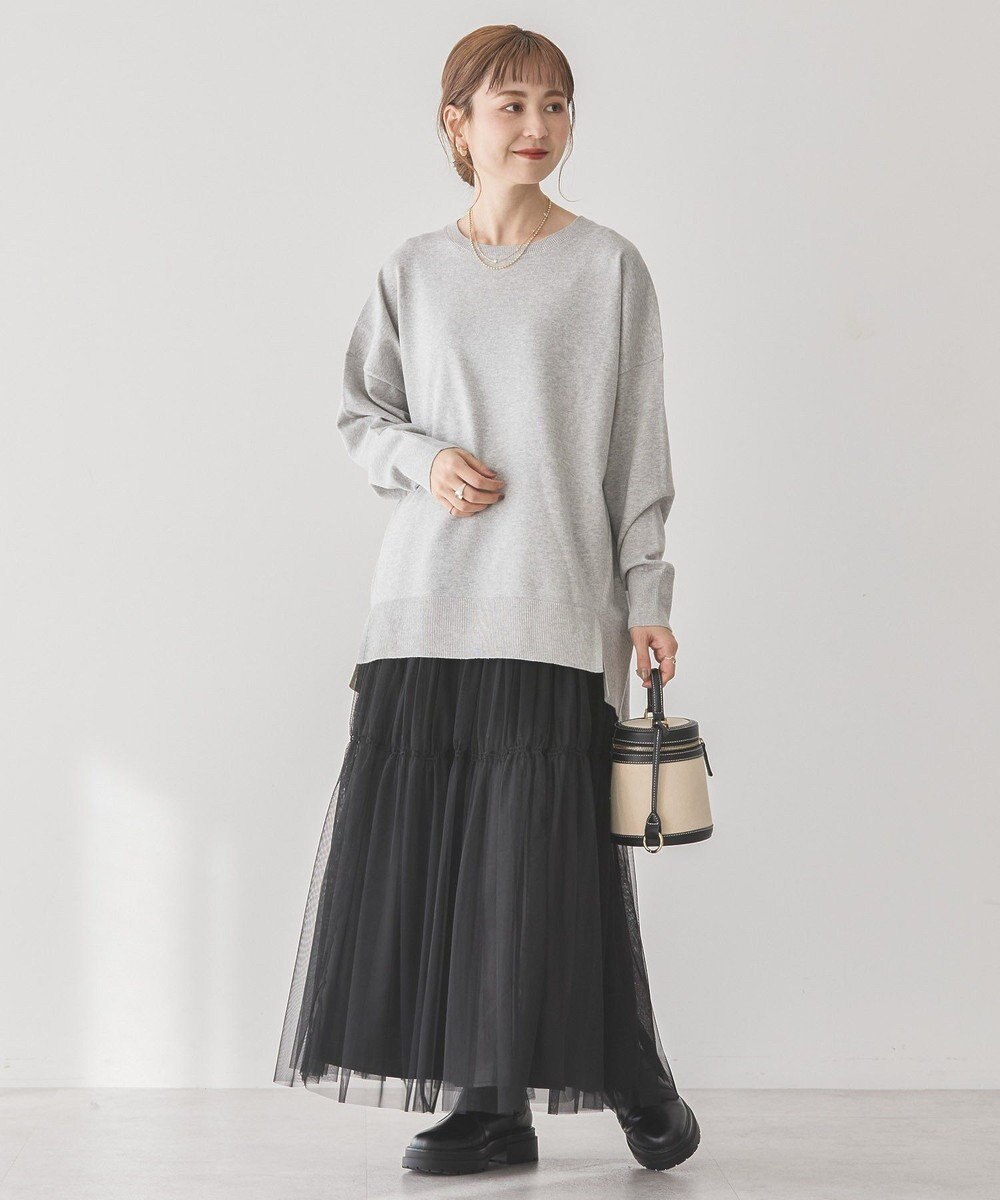 AMERICAN HOLIC 前振りロングニットプルオーバー 