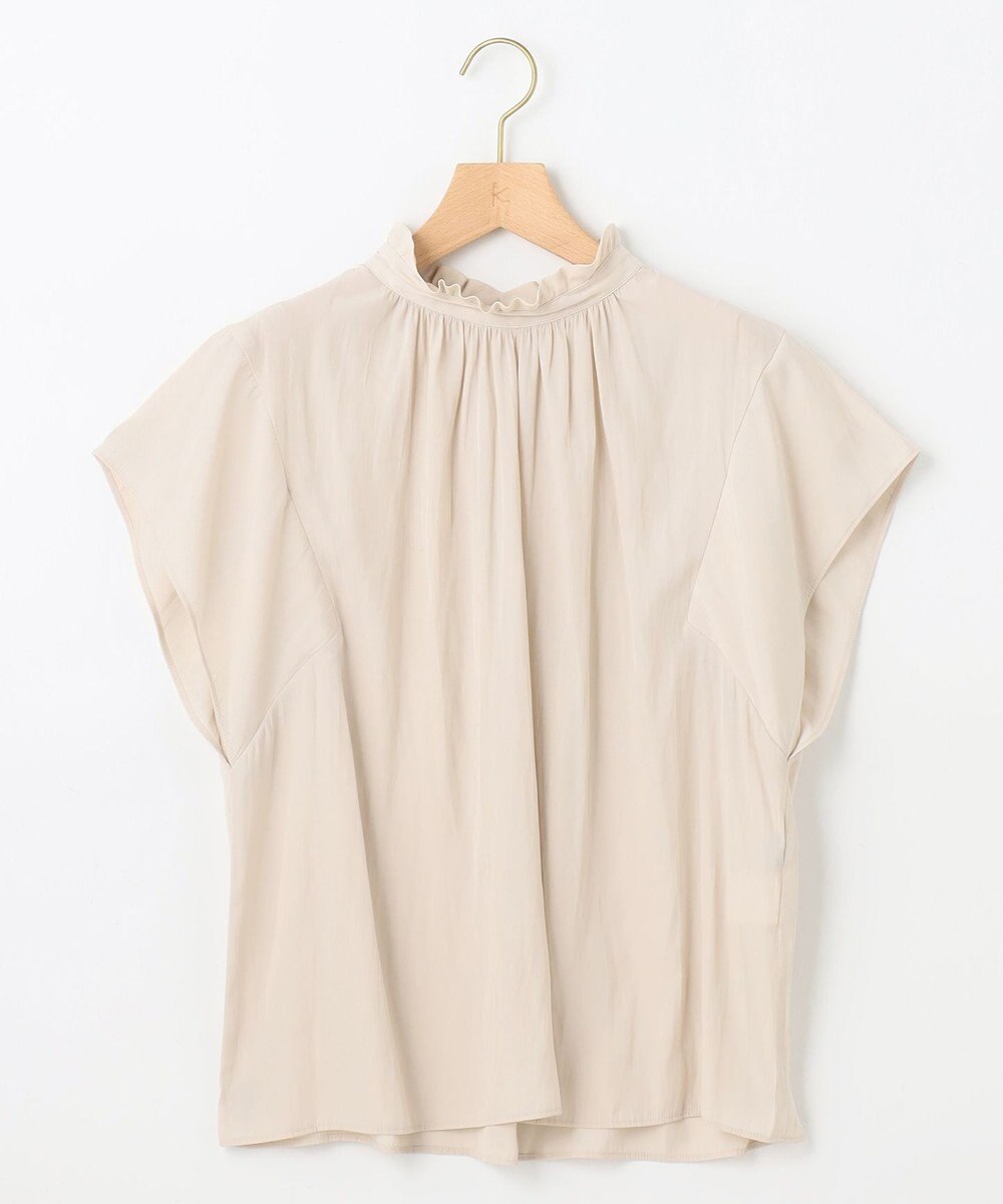 組曲 S 【前後着用可】ギャザーライトデシン ブラウス 