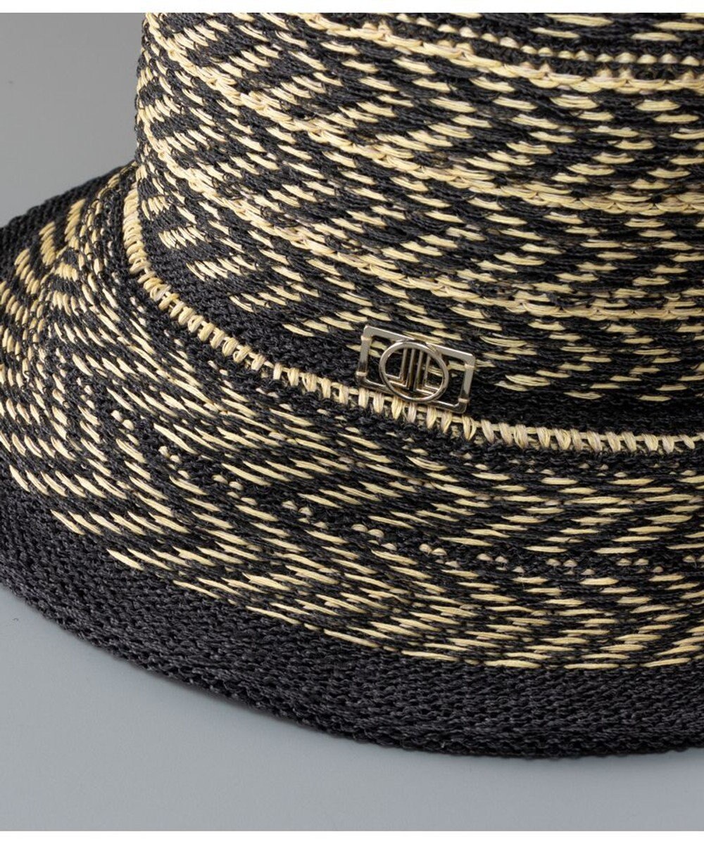 AURORA LANVIN en Bleu ランバン オン ブルー 手編み風ペーパーサーモ中ツバ ハット 