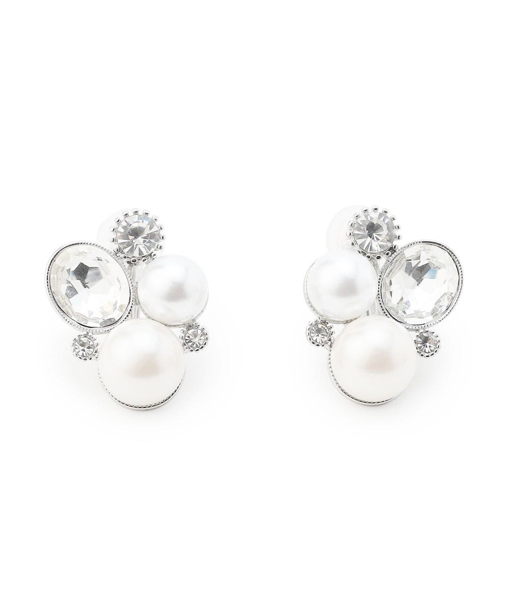 23区 パールMIXトライアングル イヤリング 