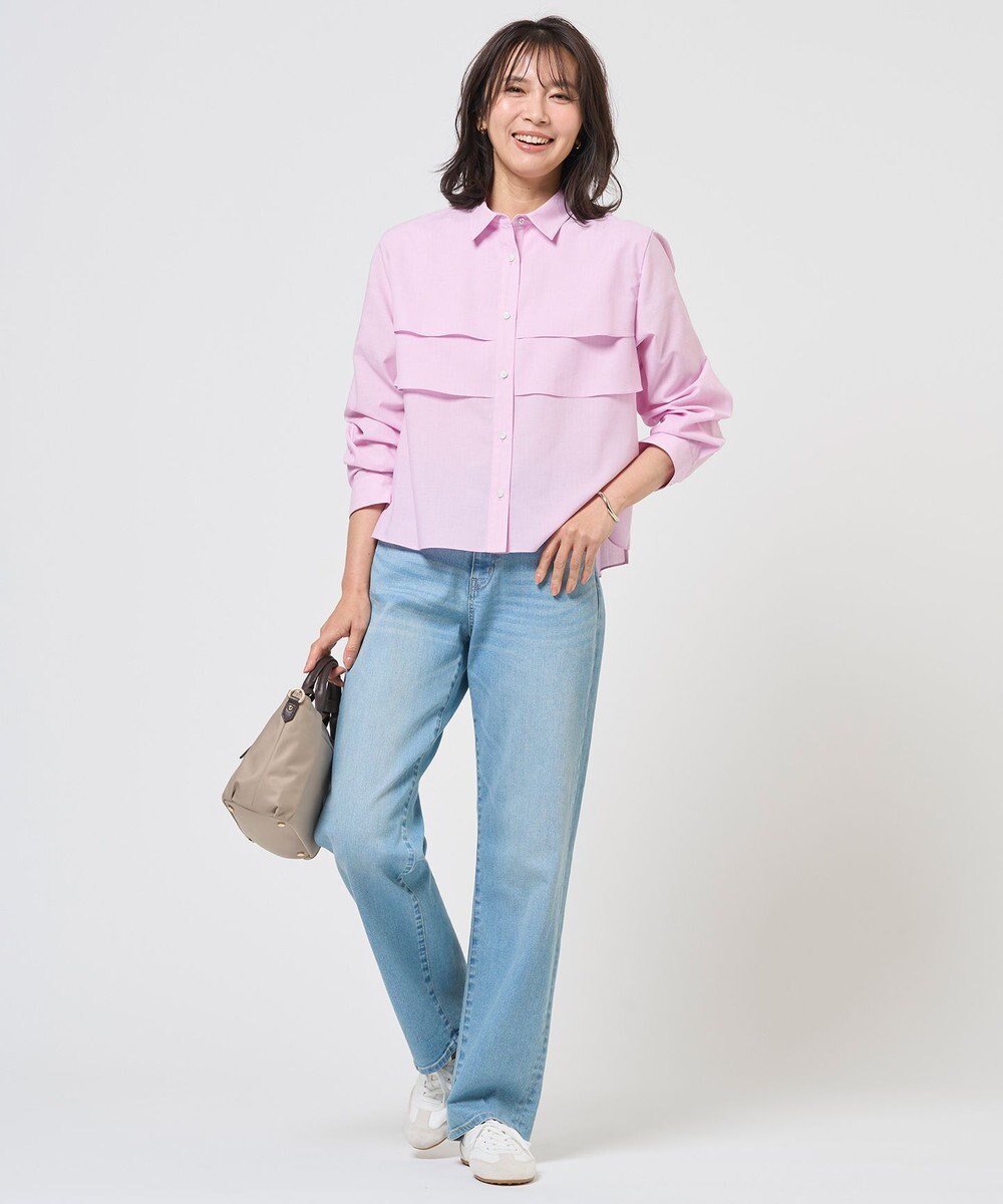J.PRESS LADIES 【WEB限定カラーあり】COTTON TEX ブラウス 