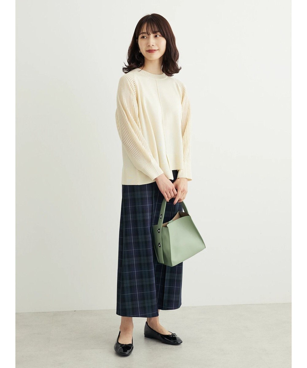 Green Parks ショルダーメッシュニットプルオーバー 