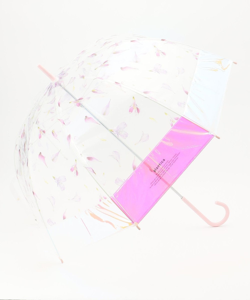 ONWARD CROSSET STORE 【Wpc】plantica×Wpc. FLOWER UMBRELLA PLASTIC SHINY ピンク