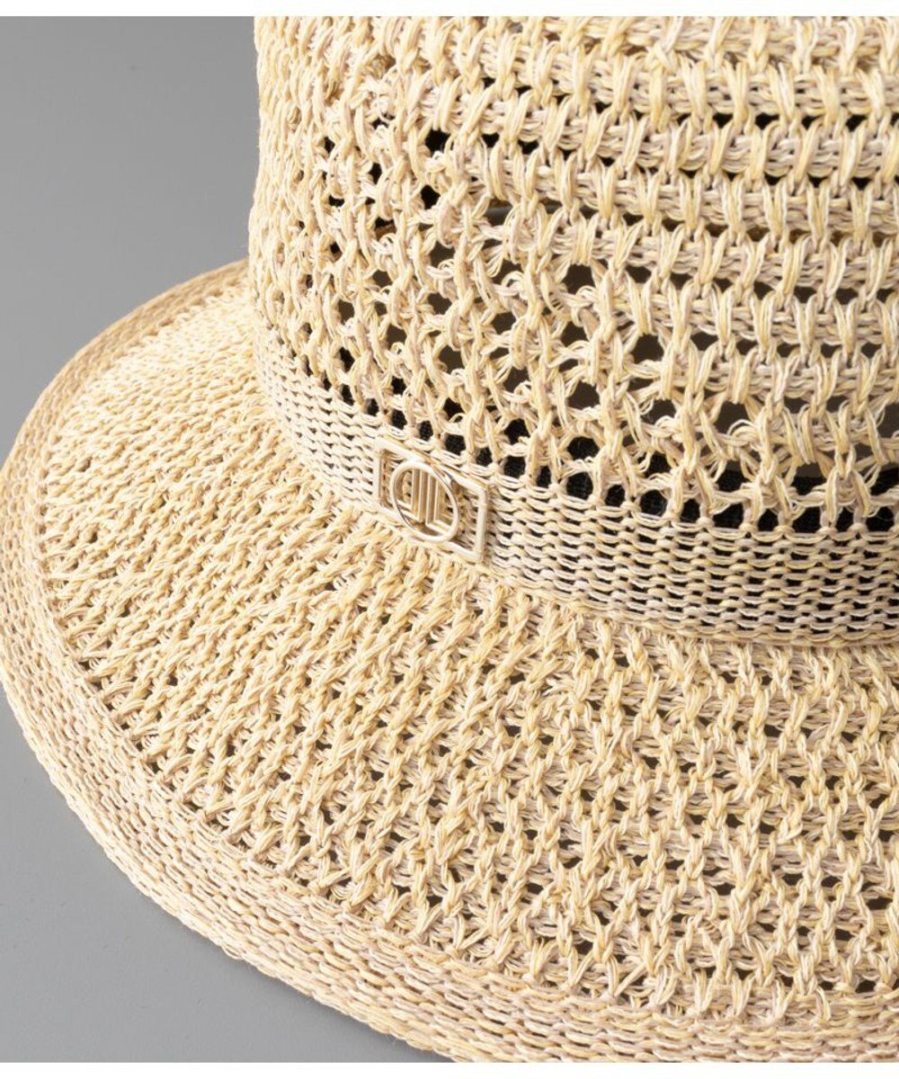 AURORA LANVIN en Bleu ランバン オン ブルー 手編み風ペーパーサーモ中ツバ ハット 