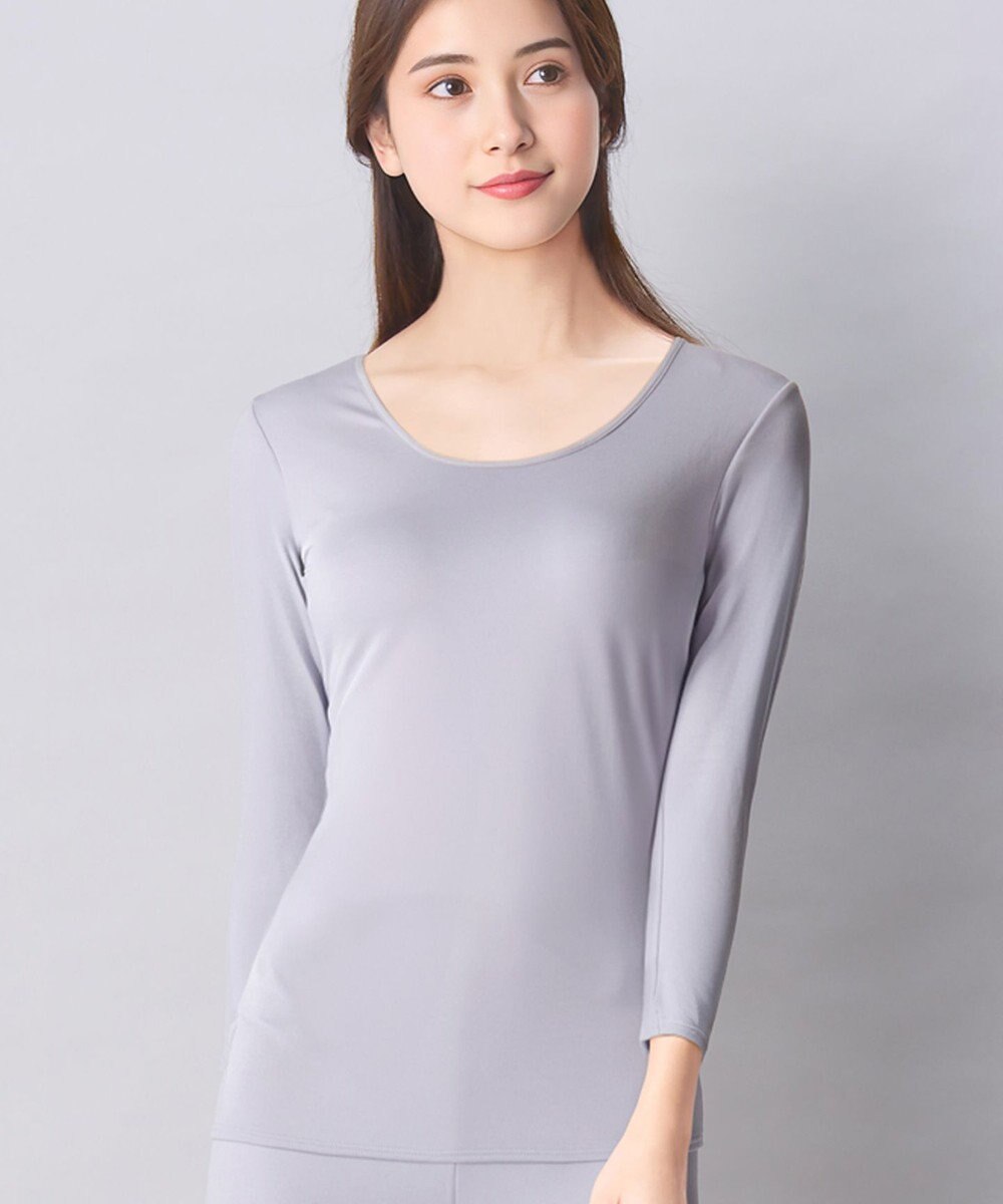 Wing あったかインナー 綿100％(肌側) やさしい肌ざわり 軽い 8分袖 長袖 秋 冬 EL2851 ウイング／ワコール 