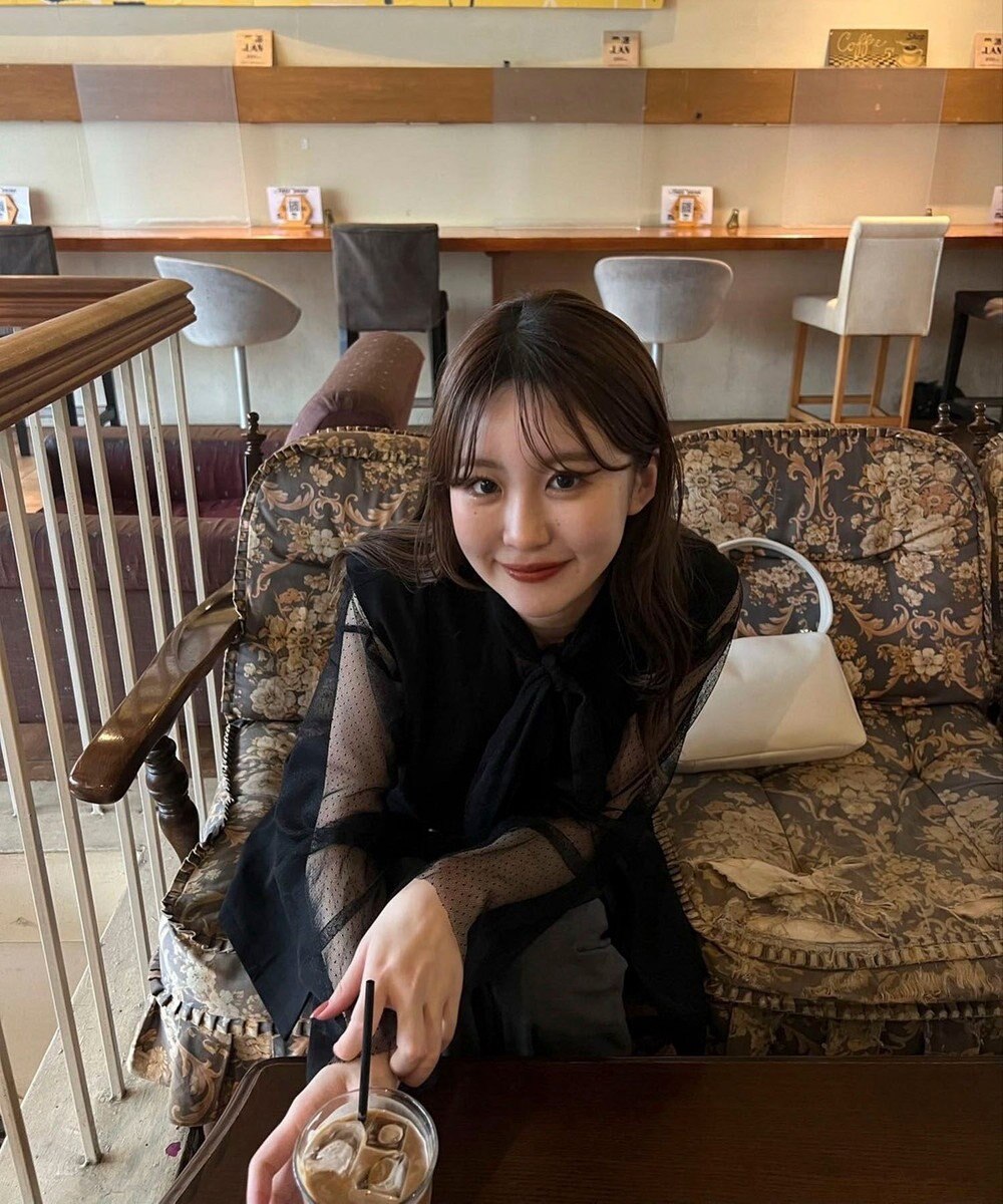 Green Parks AnriettMusee ドットチュール２ＷＡＹボウタイブラウス 