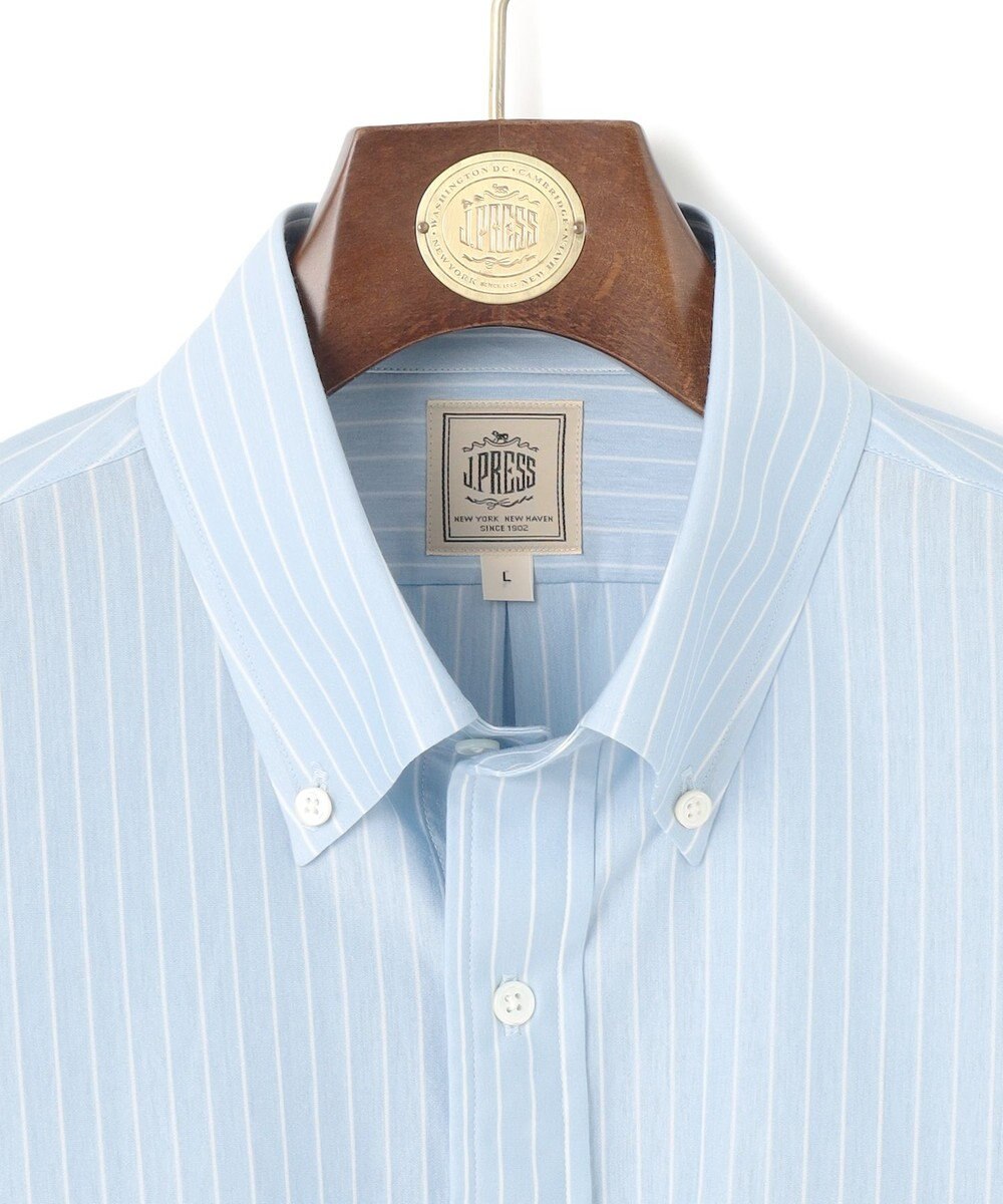 J.PRESS MEN 【KANEMASA JERSEY】【きちんと見え、快適な着心地】ストライプジャージ ボタンダウンシャツ / JAPAN MADE 