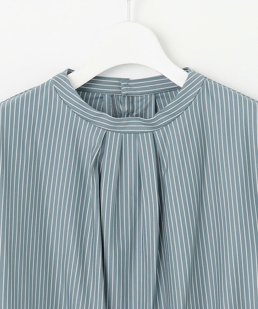 J.PRESS LADIES ストライプジャージー モックネック カットソー 