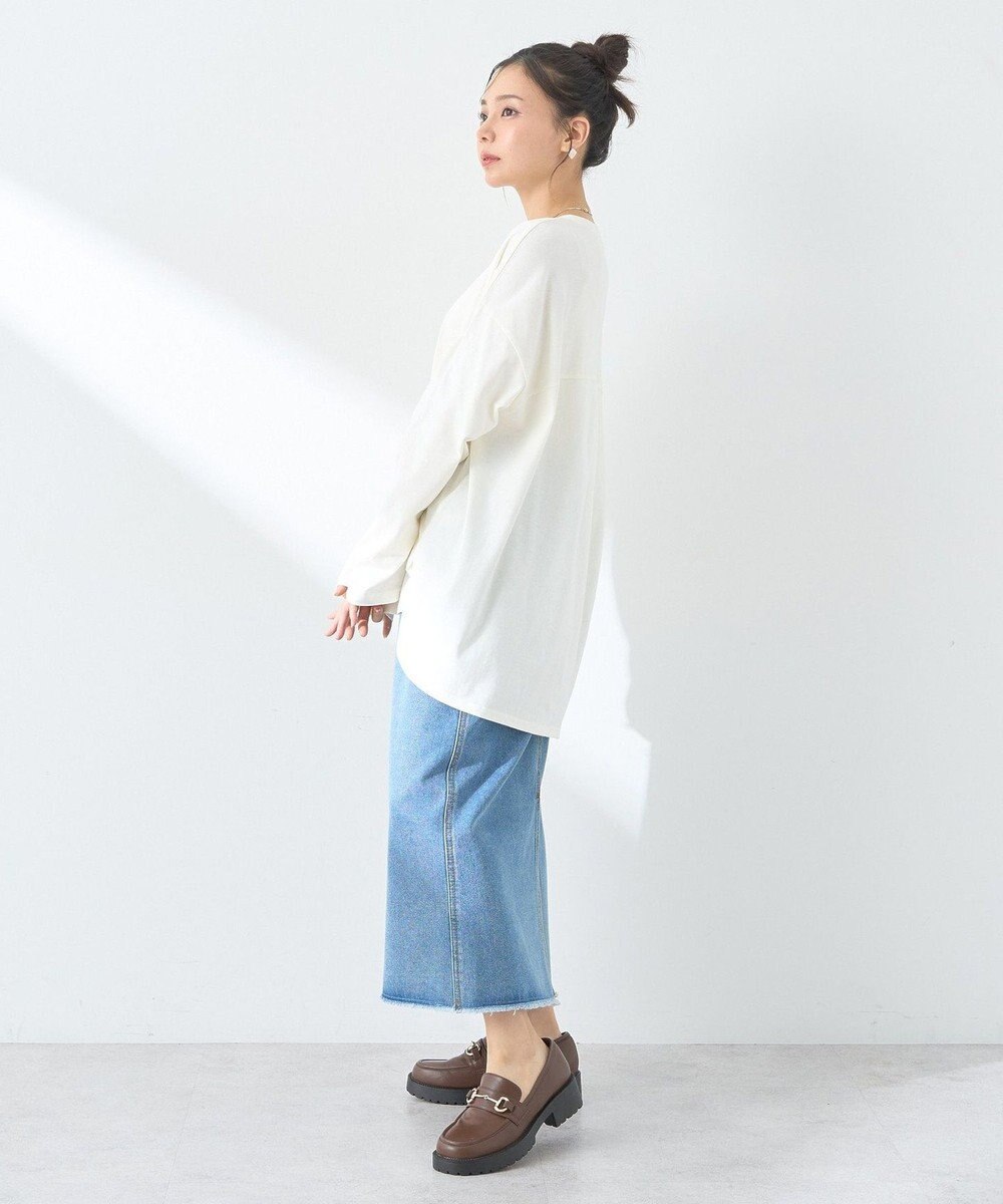 earth music&ecology ラウンドルーズロンＴ 