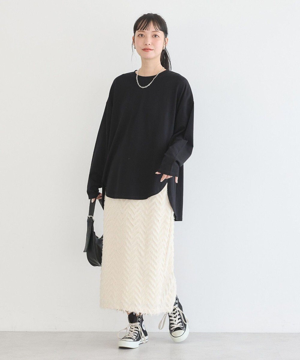 earth music&ecology ラウンドルーズロンＴ 