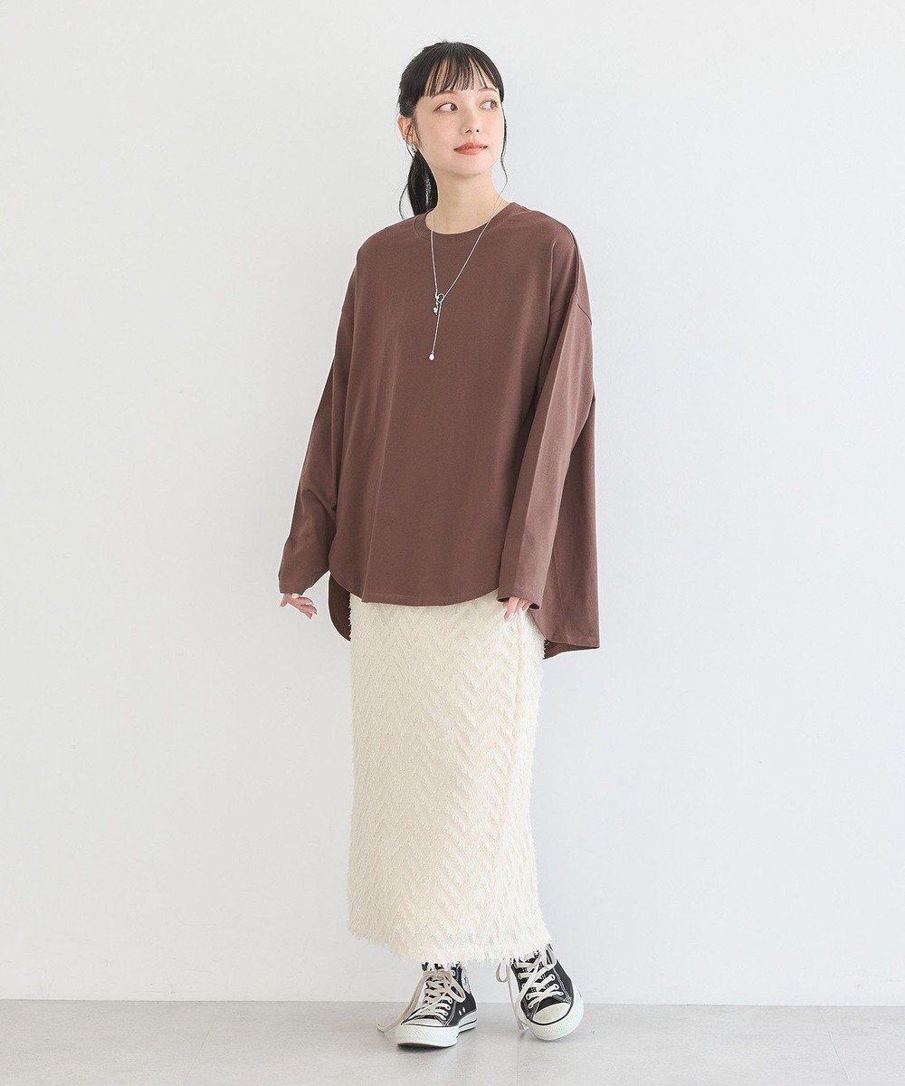 earth music&ecology ラウンドルーズロンＴ 