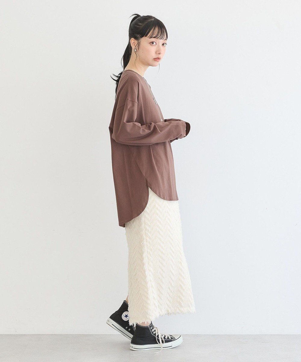 earth music&ecology ラウンドルーズロンＴ 