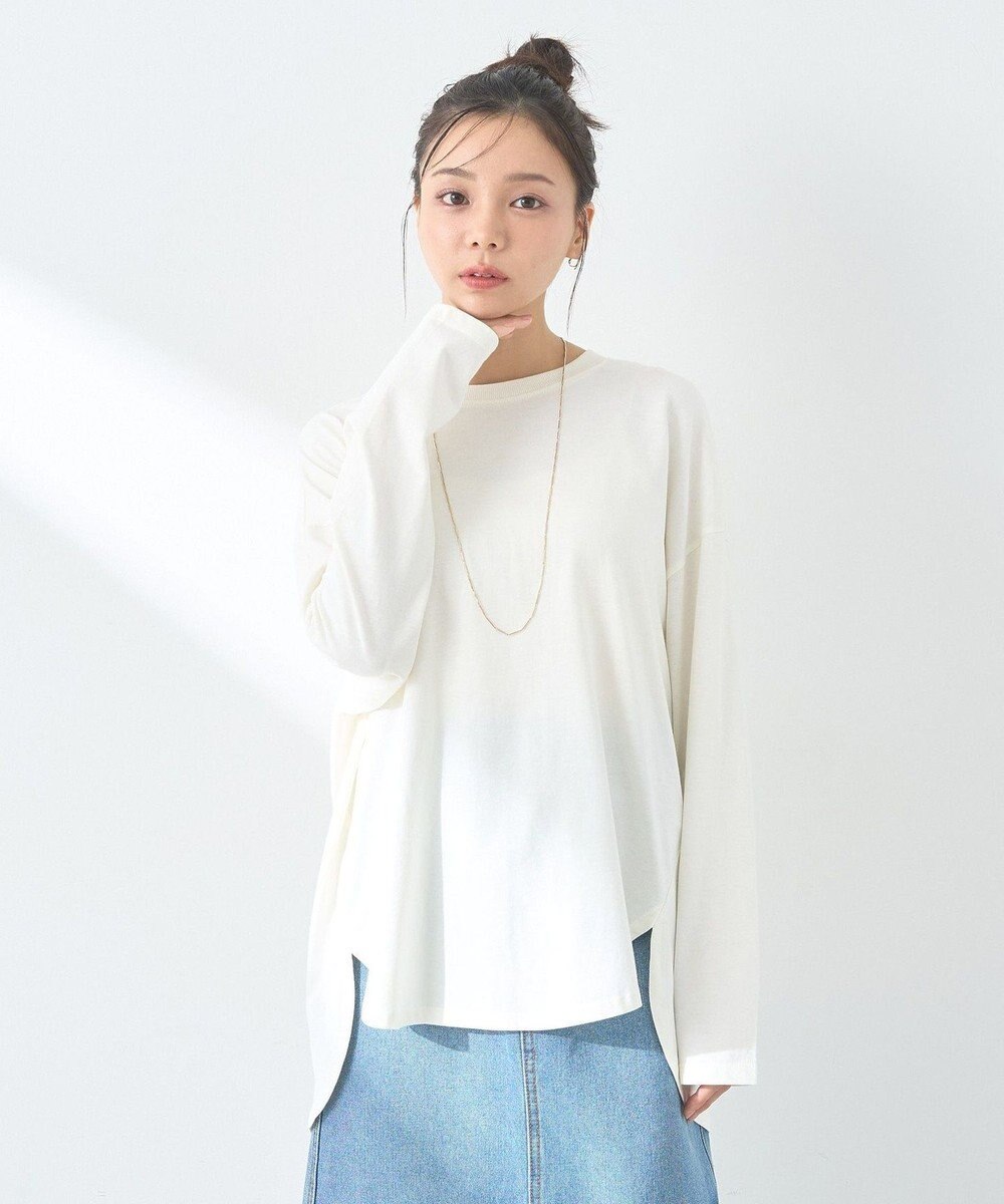 earth music&ecology ラウンドルーズロンＴ 