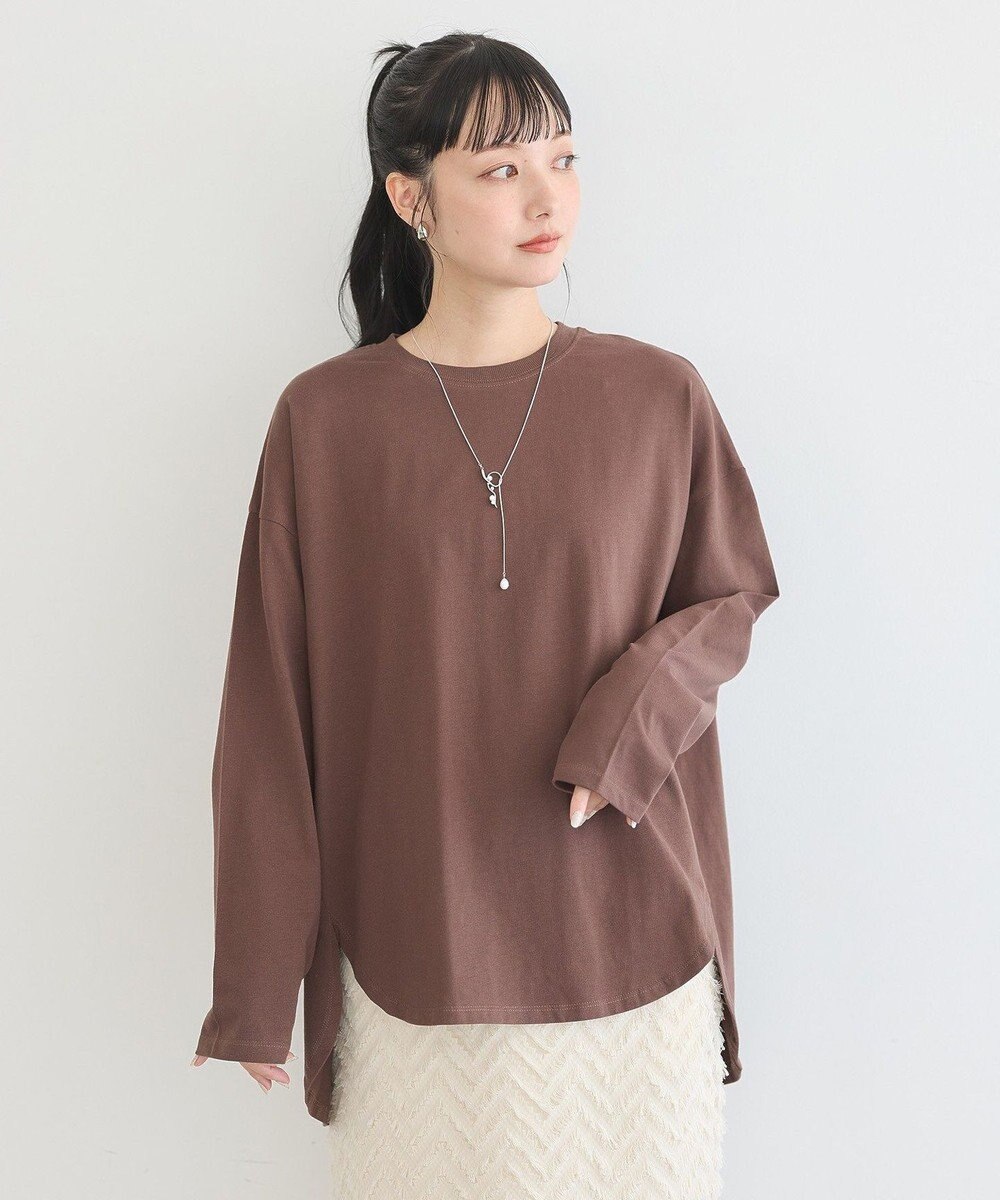 earth music&ecology ラウンドルーズロンＴ 