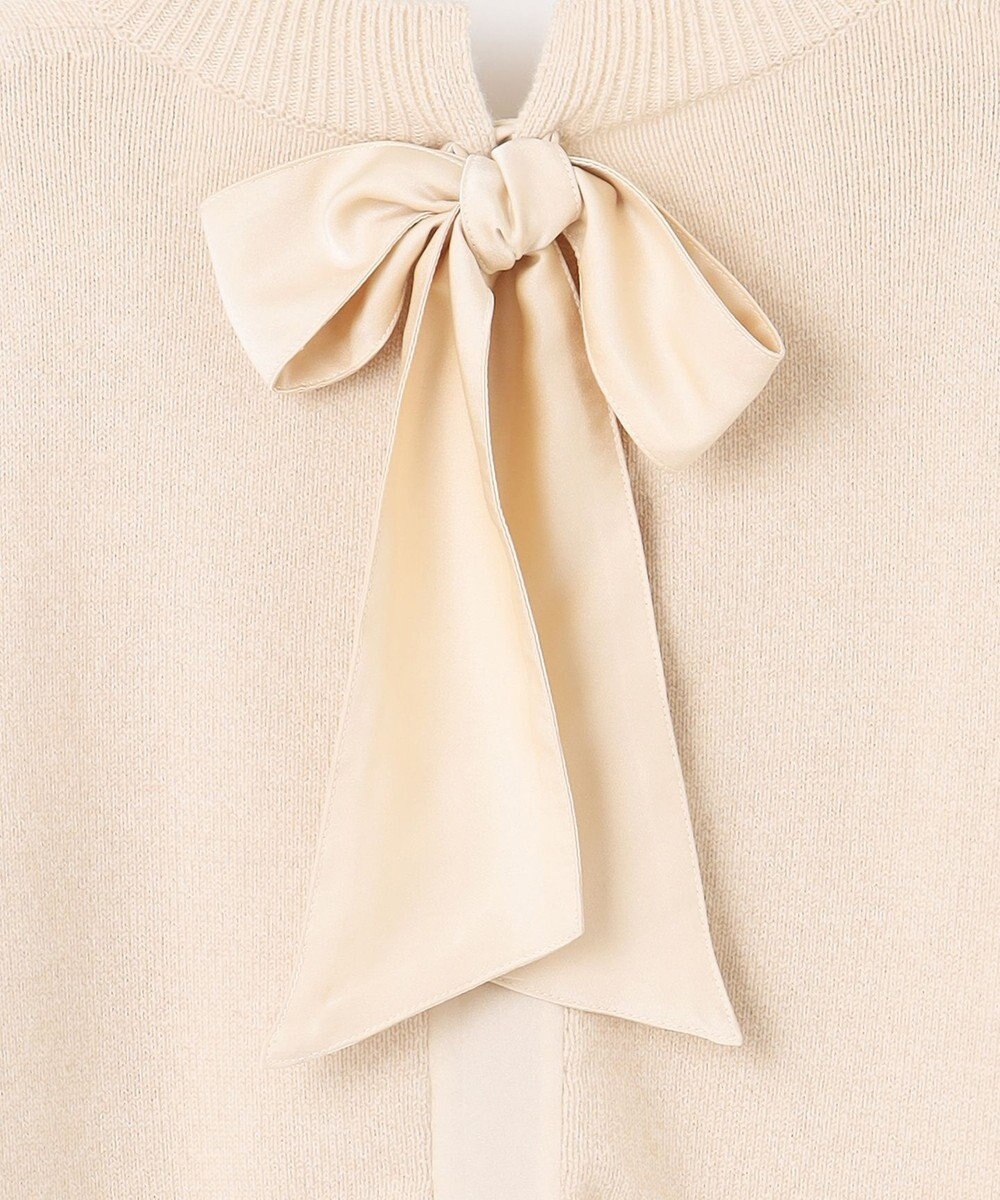 自由区 【カトリエムブーケ】Soyeux touche バックリボンプルオーバーニット 