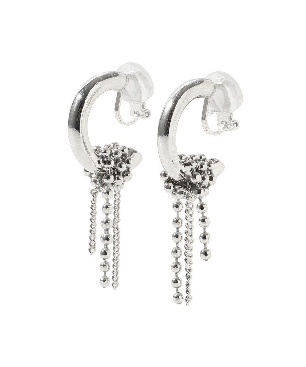 YECCA VECCA チェーンフリンジイヤリング 