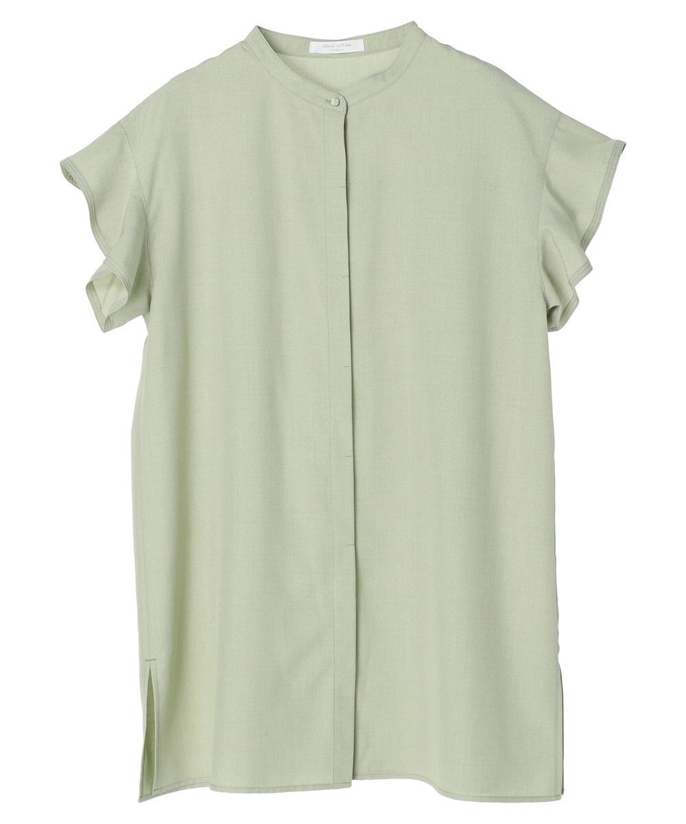 Green Parks 接触冷感　比翼シャツチュニック 