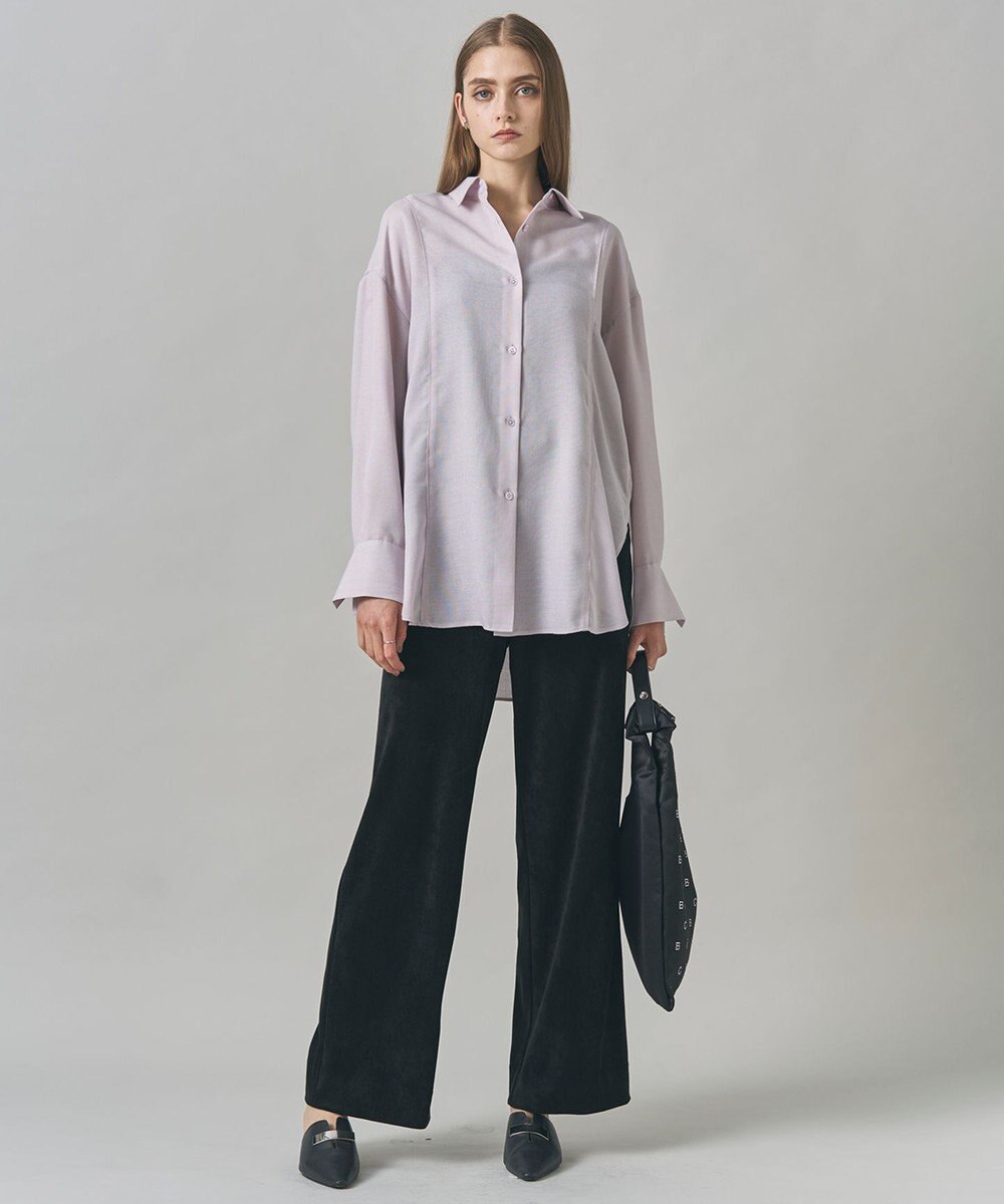 ICB L 【洗える】 ラッセルライトピケ ストレートパンツ 